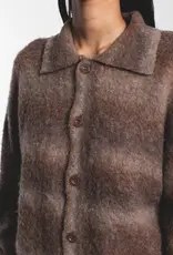 DR DENIM QUILLION SWEATER - FADE BROWN