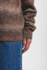 DR DENIM QUILLION SWEATER - FADE BROWN