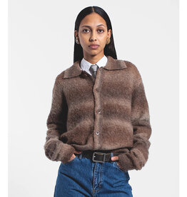DR DENIM QUILLION SWEATER - FADE BROWN