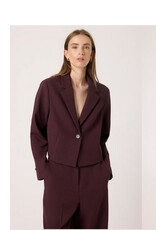 Soaked in Luxury SOAKED IN LUXURY LILU CROPPED BLAZER - WINETASTING