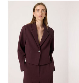 Soaked in Luxury SOAKED IN LUXURY LILU CROPPED BLAZER - WINETASTING