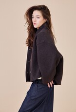SEE U SOON SHORT COAT - BROWN