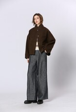 SEE U SOON SHORT COAT - BROWN
