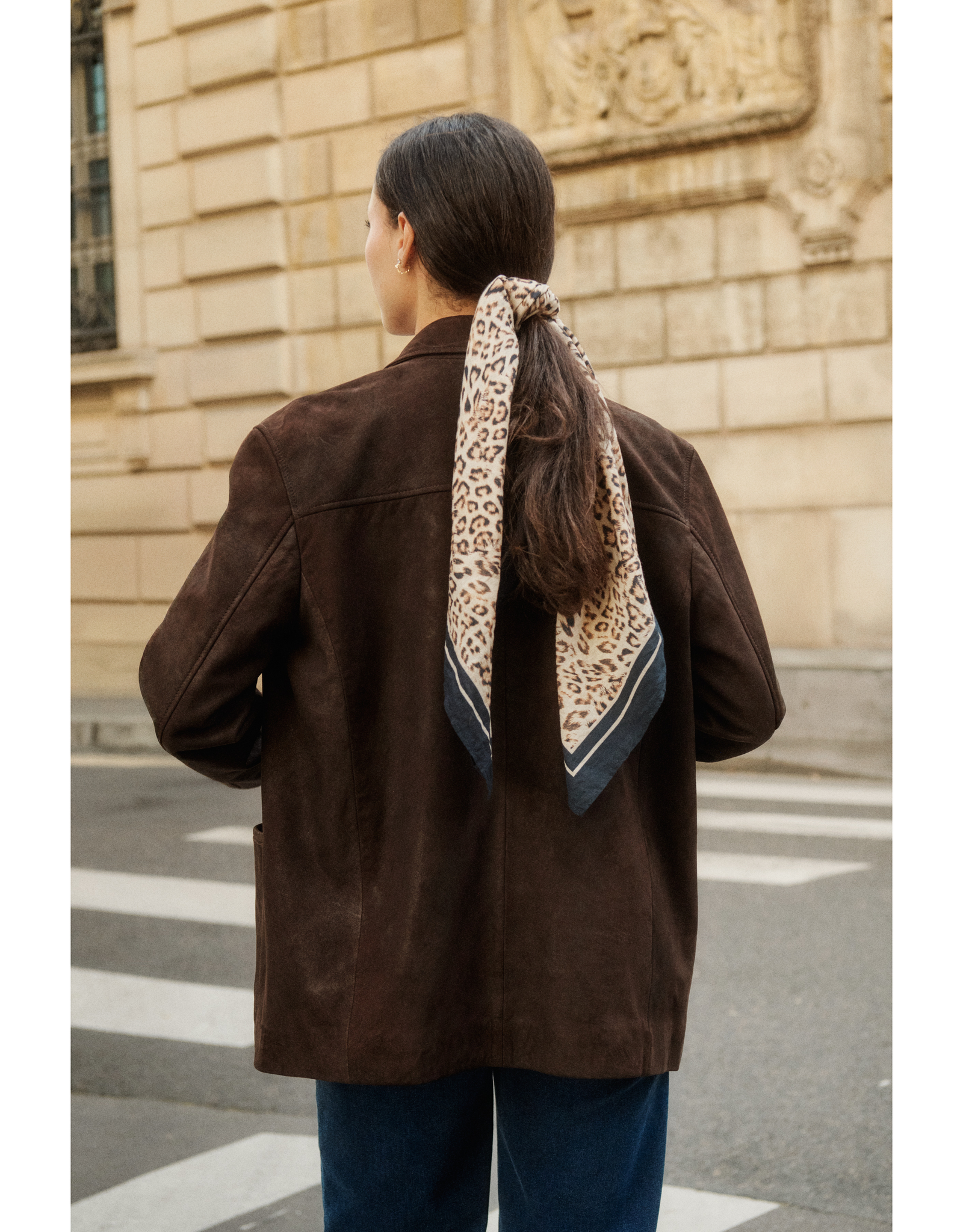 Soaked in Luxury SOAKED IN LUXURY PARVATI LEATHER BLAZER - COFFEE BEAN
