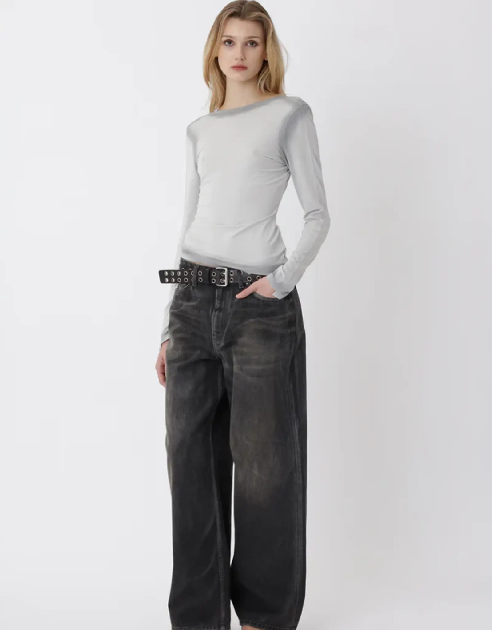 Won Hundred WON HUNDRED IRENES TOP LS - GRAY VIOLET