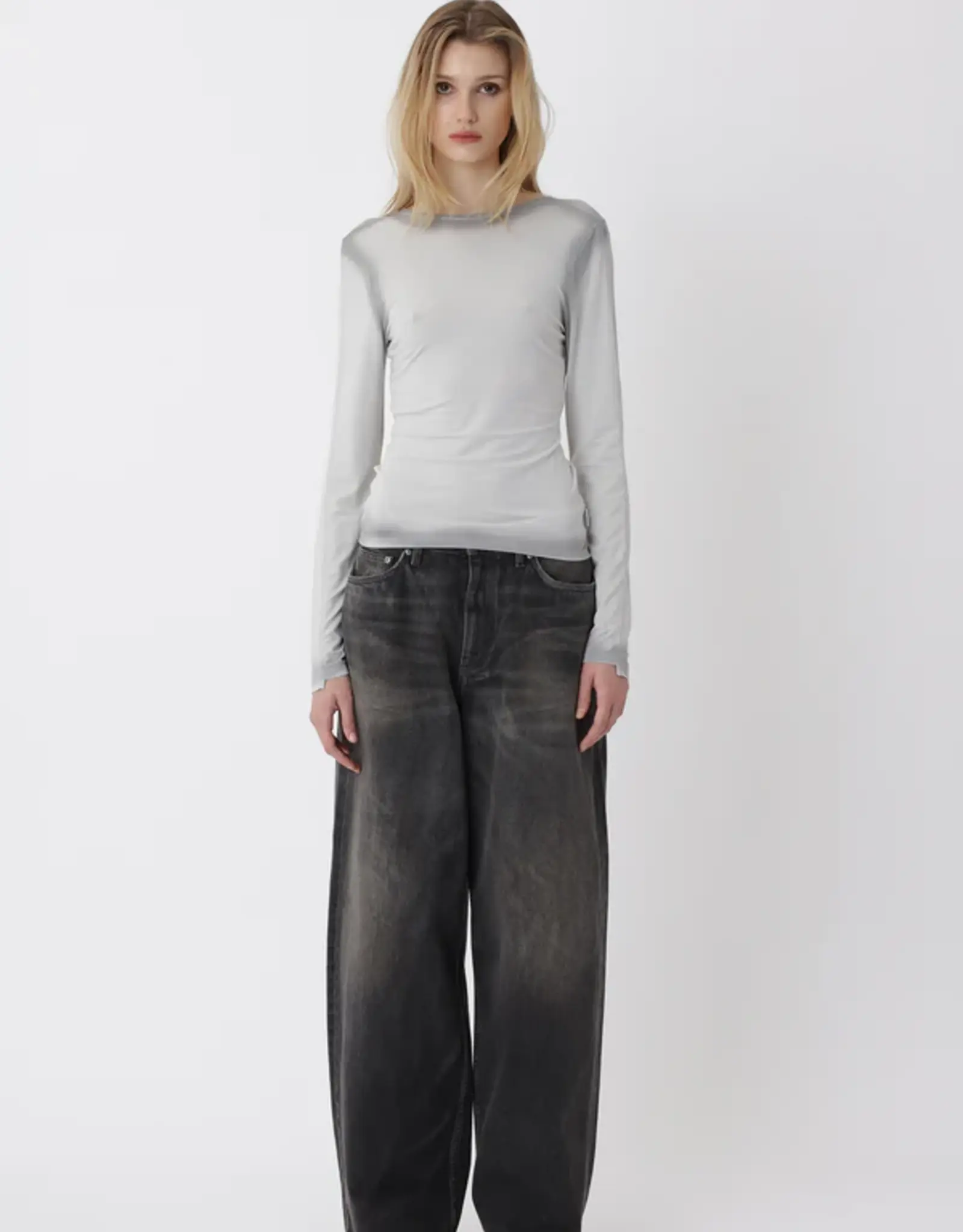 Won Hundred WON HUNDRED IRENES TOP LS - GRAY VIOLET
