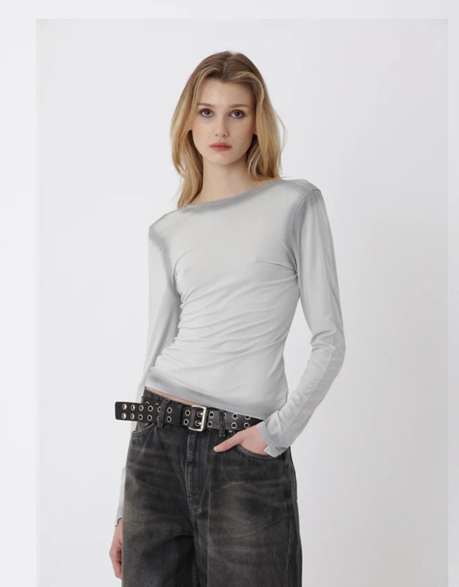 Won Hundred WON HUNDRED IRENES TOP LS - GRAY VIOLET
