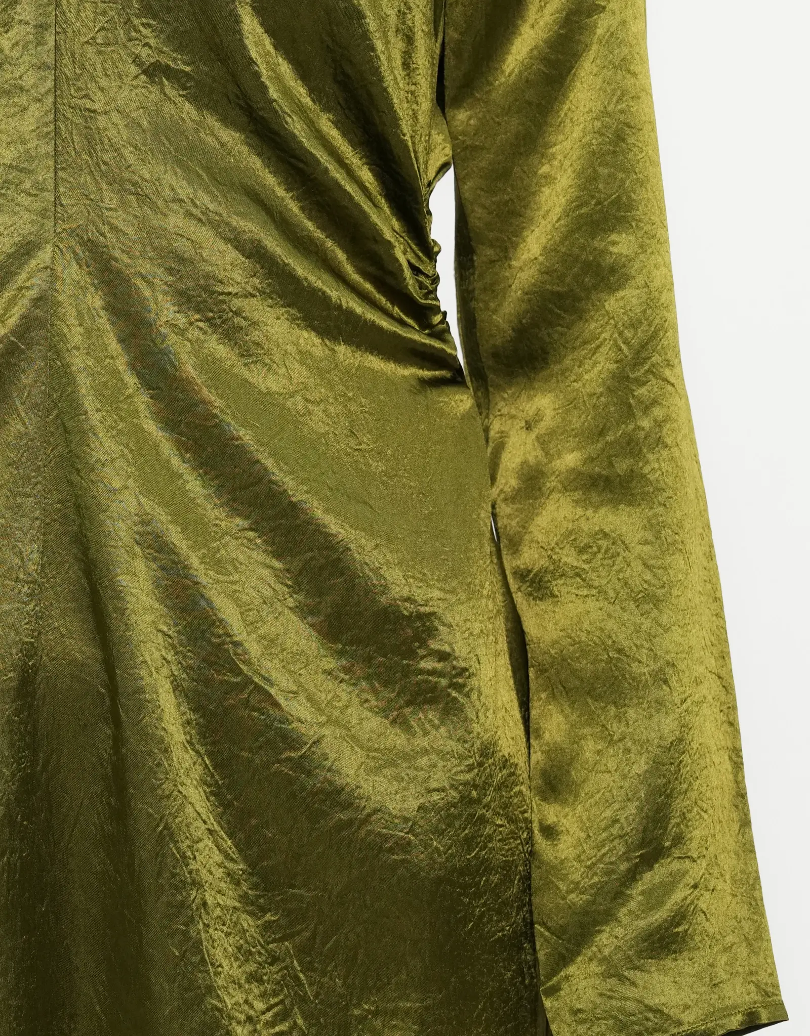 Selected Femme SELECTED FEMME SELENE ANKLE DRESS - AVOCADO