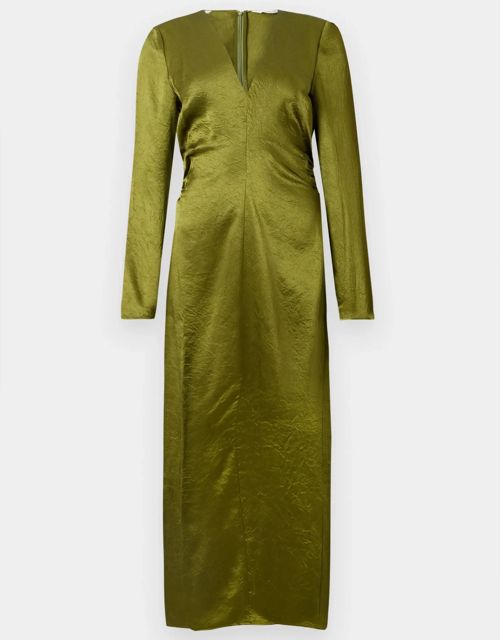 Selected Femme SELECTED FEMME SELENE ANKLE DRESS - AVOCADO