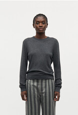 Mads Norgaard MADS NØRGAARD FINE MERINO EMMA KNIT - DARK GREY