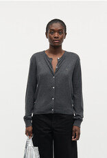 Mads Norgaard MADS NØRGAARD FINE MERINO CHARLOT CARDIGAN - DARK GREY