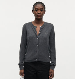 Mads Norgaard MADS NØRGAARD FINE MERINO CHARLOT CARDIGAN - DARK GREY