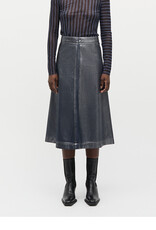 Mads Norgaard MADS NØRGAARD DENIM STELLAR SKIRT - VINTAGE BLUE/GUN METAL