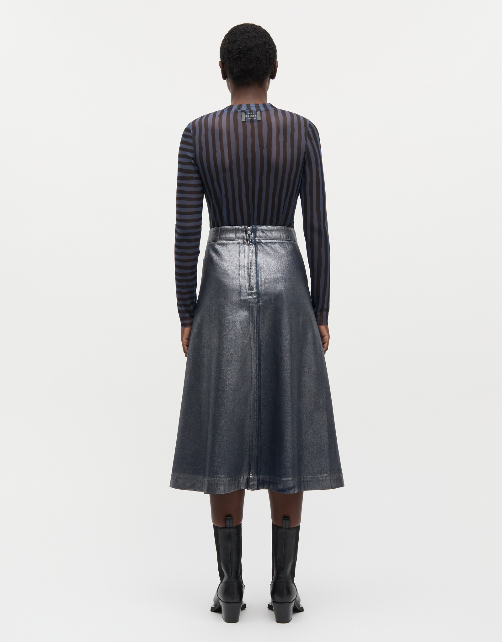 Mads Norgaard MADS NØRGAARD MY MESH MIA TOP - PARISIAN NIGHT