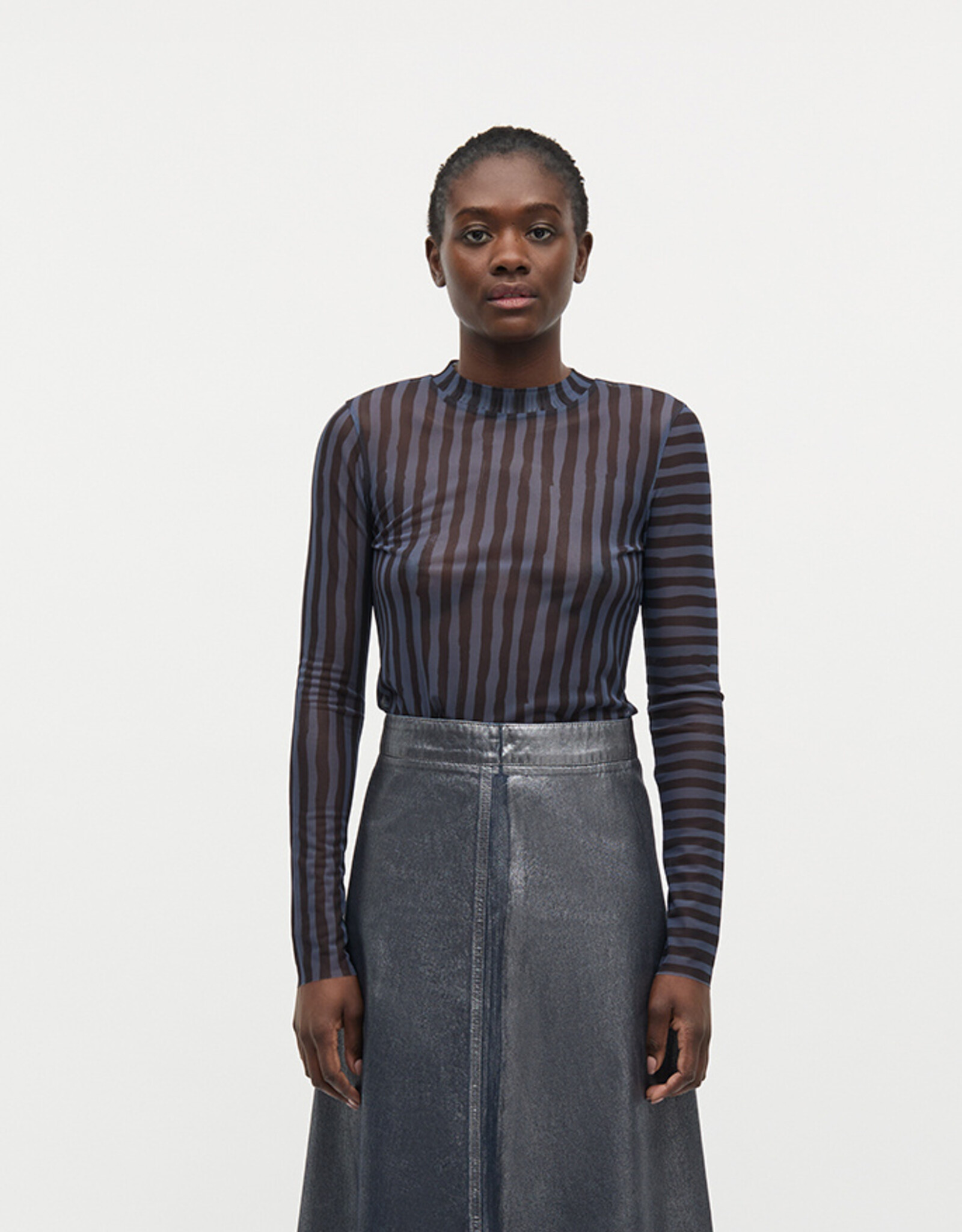 Mads Norgaard MADS NØRGAARD MY MESH MIA TOP - PARISIAN NIGHT