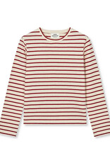 Mads Norgaard MADS NØRGAARD DENIM PABLO MAGGIE TEE - VANILLE ICE/WINERY