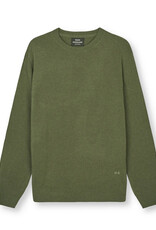 Mads Norgaard MADS NØRGAARD DENIM SUPER WOOL KARSTEN KNIT - CLOVER