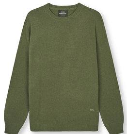 Mads Norgaard MADS NØRGAARD DENIM SUPER WOOL KARSTEN KNIT - CLOVER