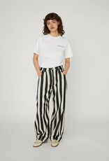 STELLA NOVA STRIPED BAGGY PANTS - BLACK/CREAM