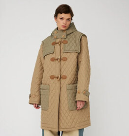 STELLA NOVA QUILTED DUFFEL COAT - OLIVE