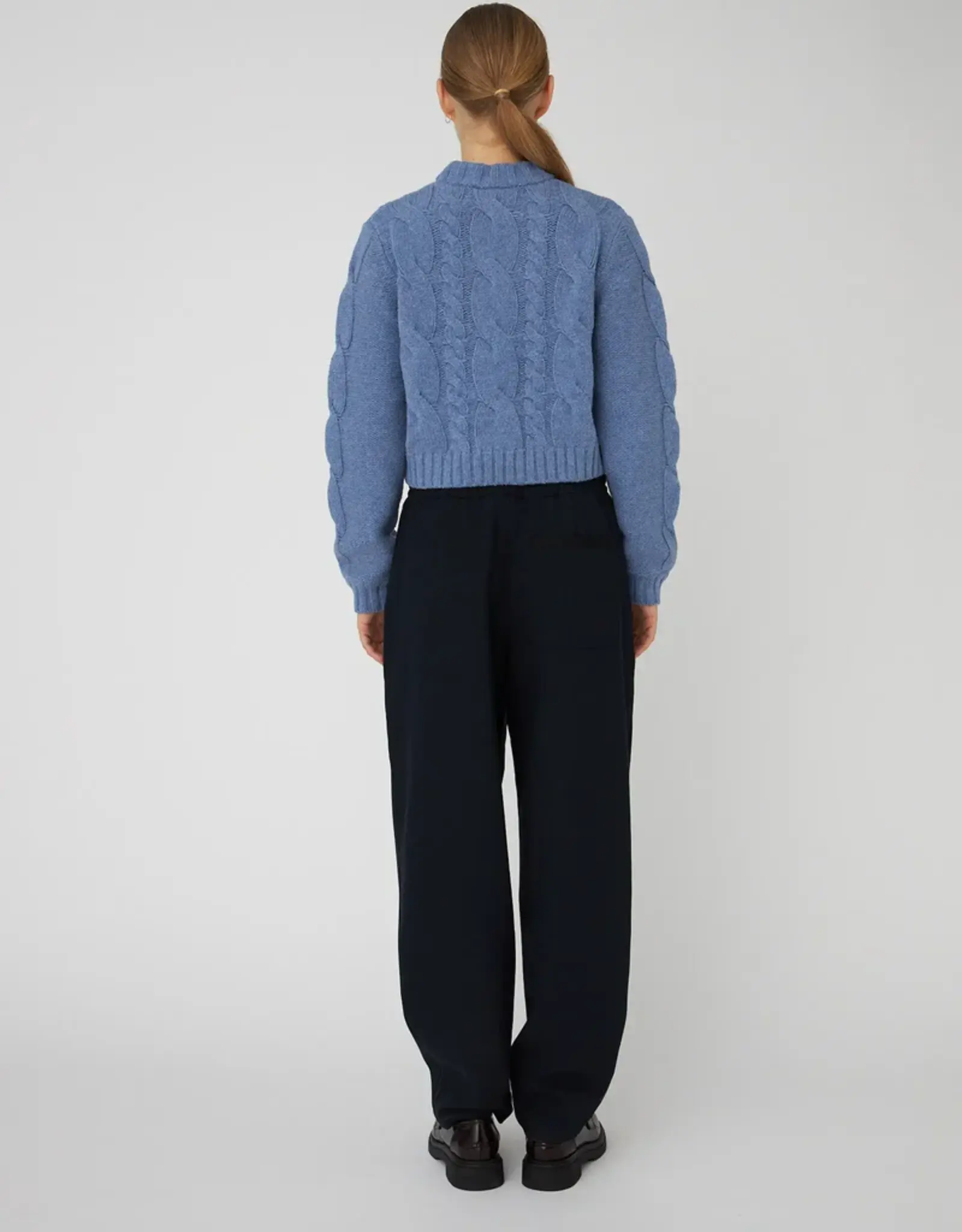 STELLA NOVA CASUAL SUITING PANTS - NAVY