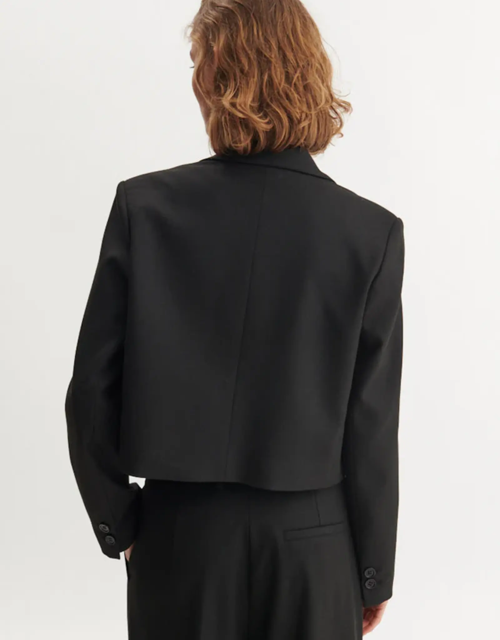 BASIC APPAREL RADI SHORT JACKET - BLACK