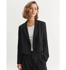 BASIC APPAREL RADI SHORT JACKET - BLACK