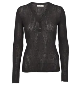 BASIC APPAREL ADI V NECK - DARK GREY