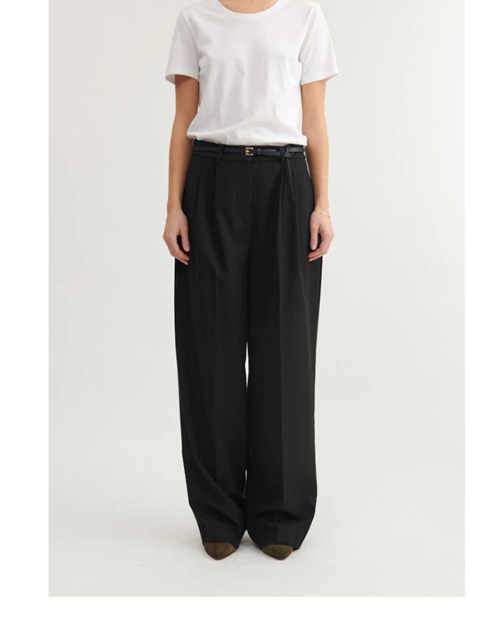 BASIC APPAREL MARJO PANTS - BLACK