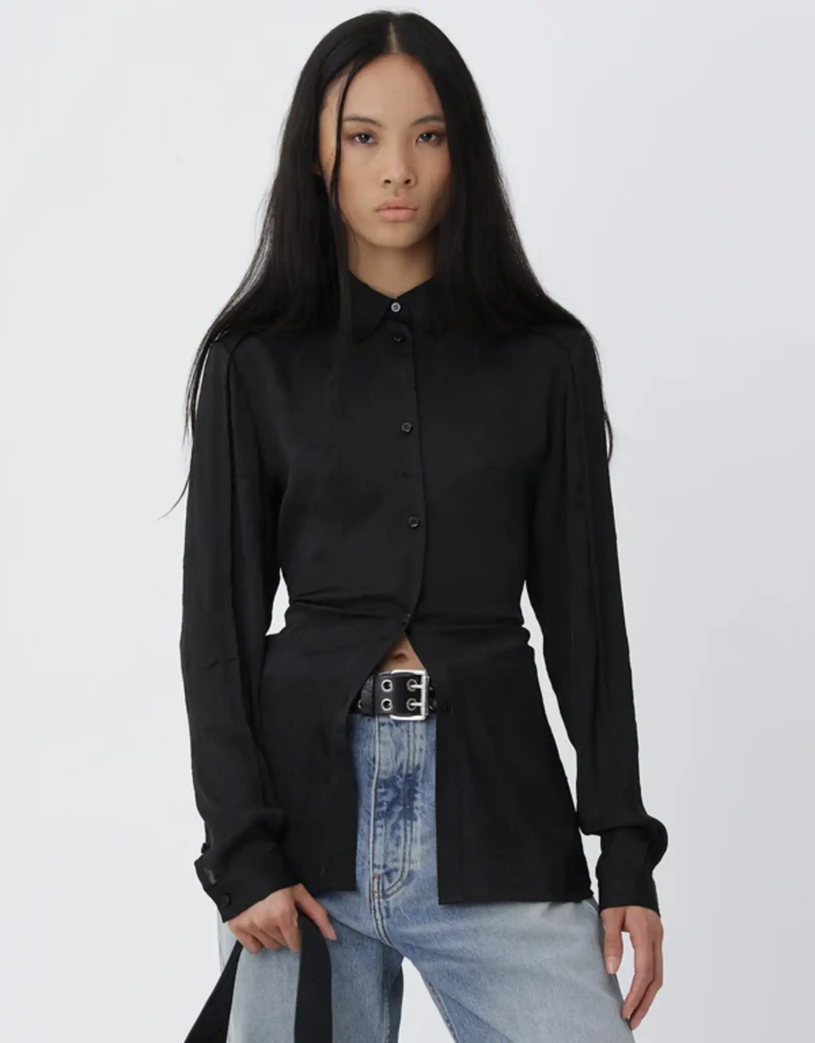 Won Hundred WON HUNDRED SIENA SHIRT - BLACK