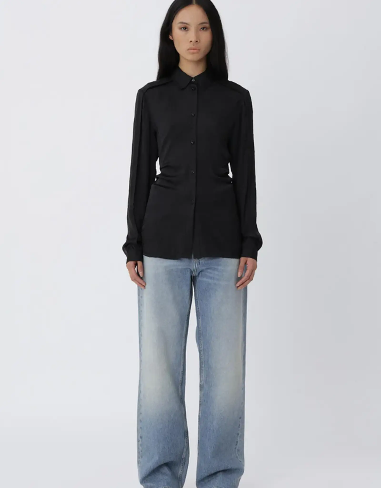 Won Hundred WON HUNDRED SIENA SHIRT - BLACK