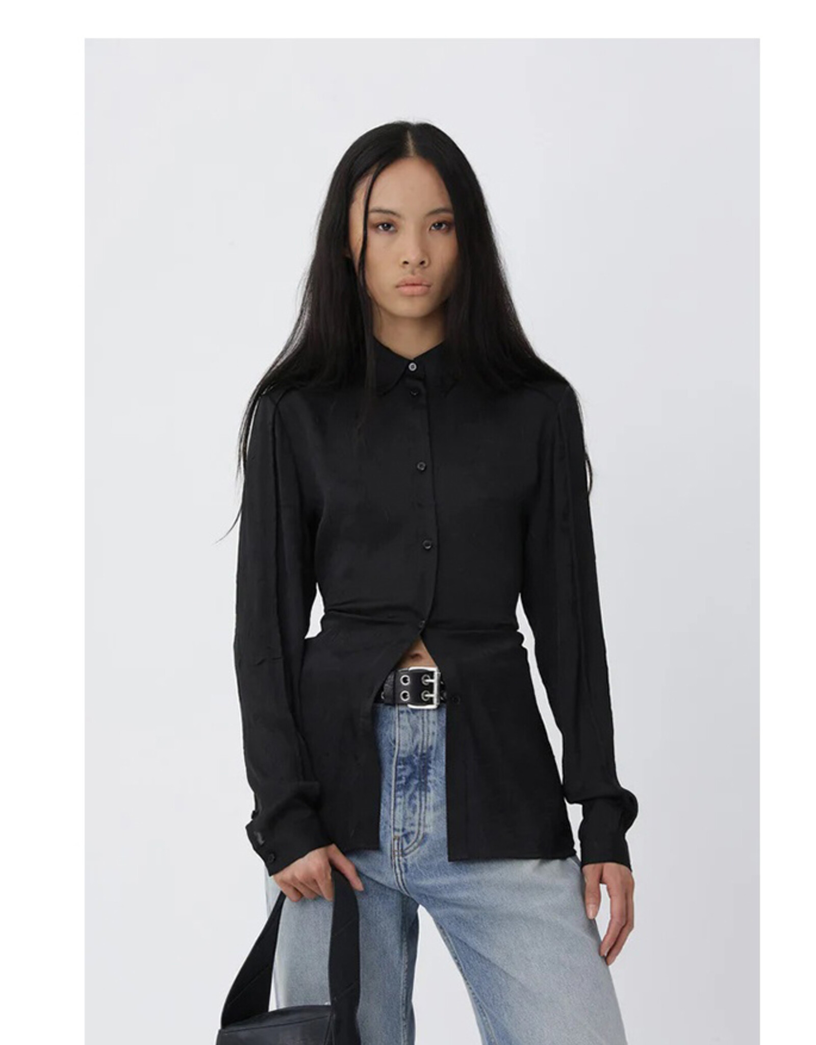 Won Hundred WON HUNDRED SIENA SHIRT - BLACK