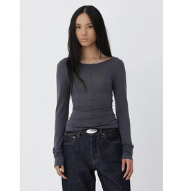 Won Hundred WON HUNDRED SVENJA SHIRT - BLACKENED  PEARL