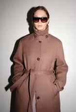 Won Hundred WON HUNDRED AMORA COAT WOOL - TAUPE GREY