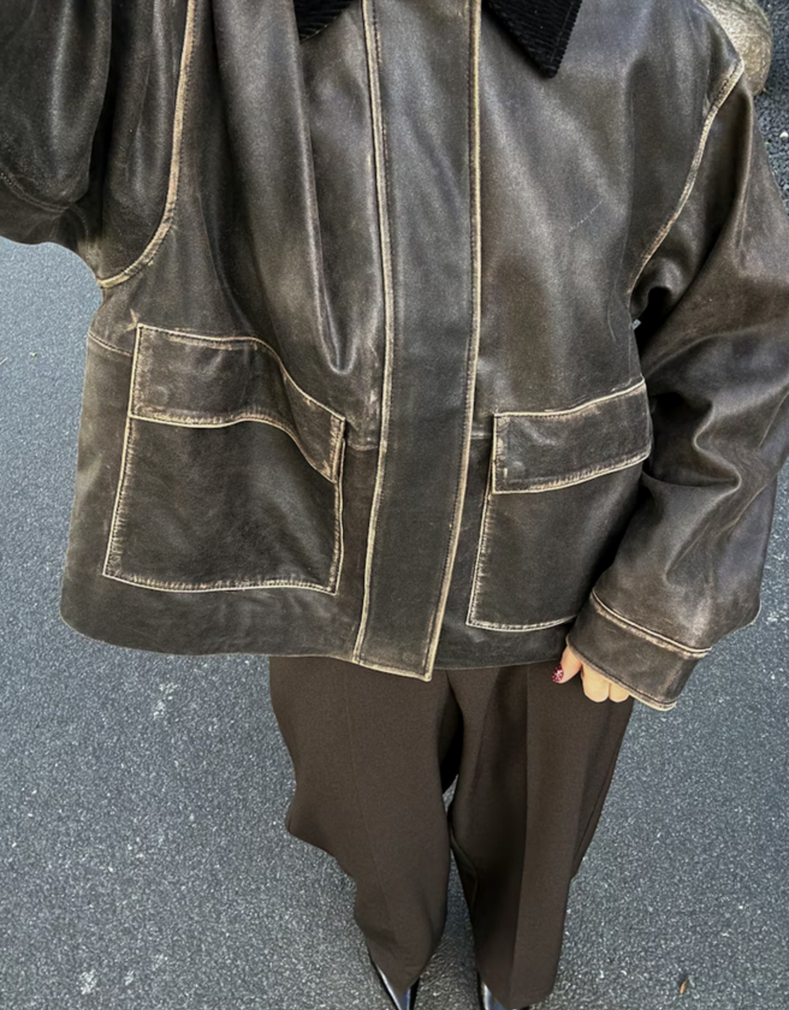 Soaked in Luxury SOAKED IN LUXURY FIORELLA CASUAL JACKET - CHOCOLATE