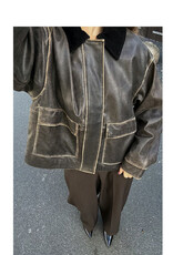 Soaked in Luxury SOAKED IN LUXURY FIORELLA CASUAL JACKET - CHOCOLATE