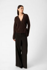 Soaked SOAKED IN LUXURY TUESDAY WRAP CARDIGAN - CHOCOLATE