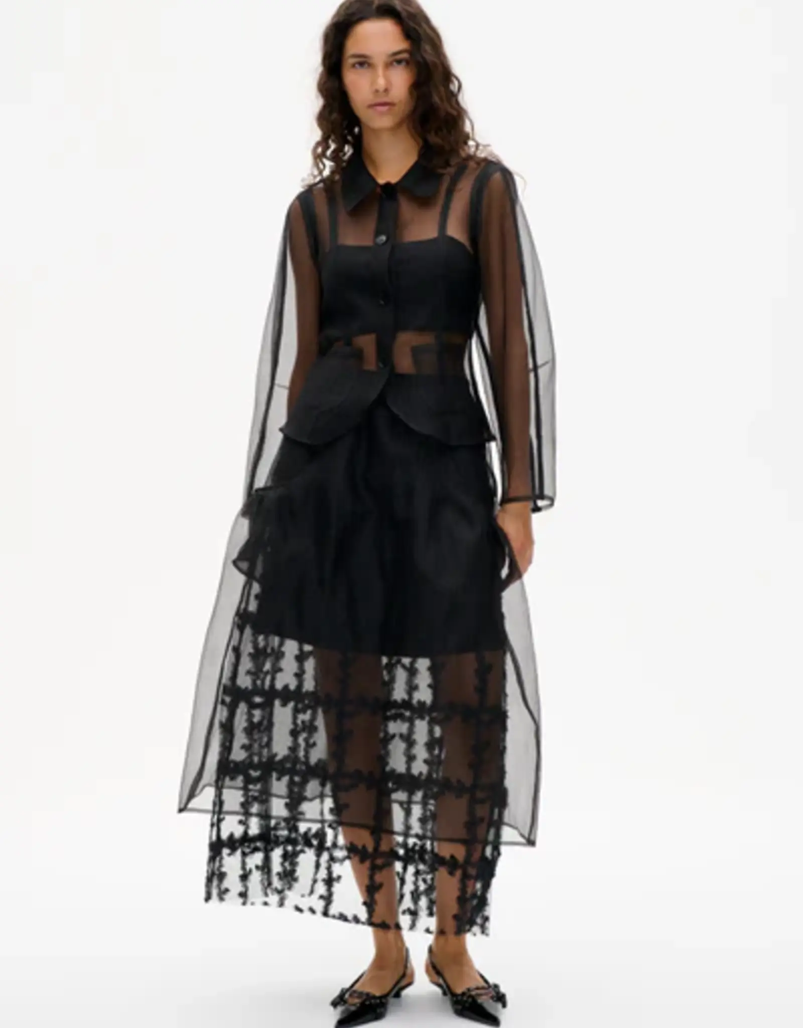 Baum Und Pferdgarten BAUM UN PFERDGARTEN BELOTTIE SHEER VEST - BLACK