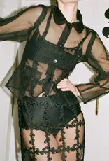 Baum Und Pferdgarten BAUM UN PFERDGARTEN BELOTTIE SHEER VEST - BLACK