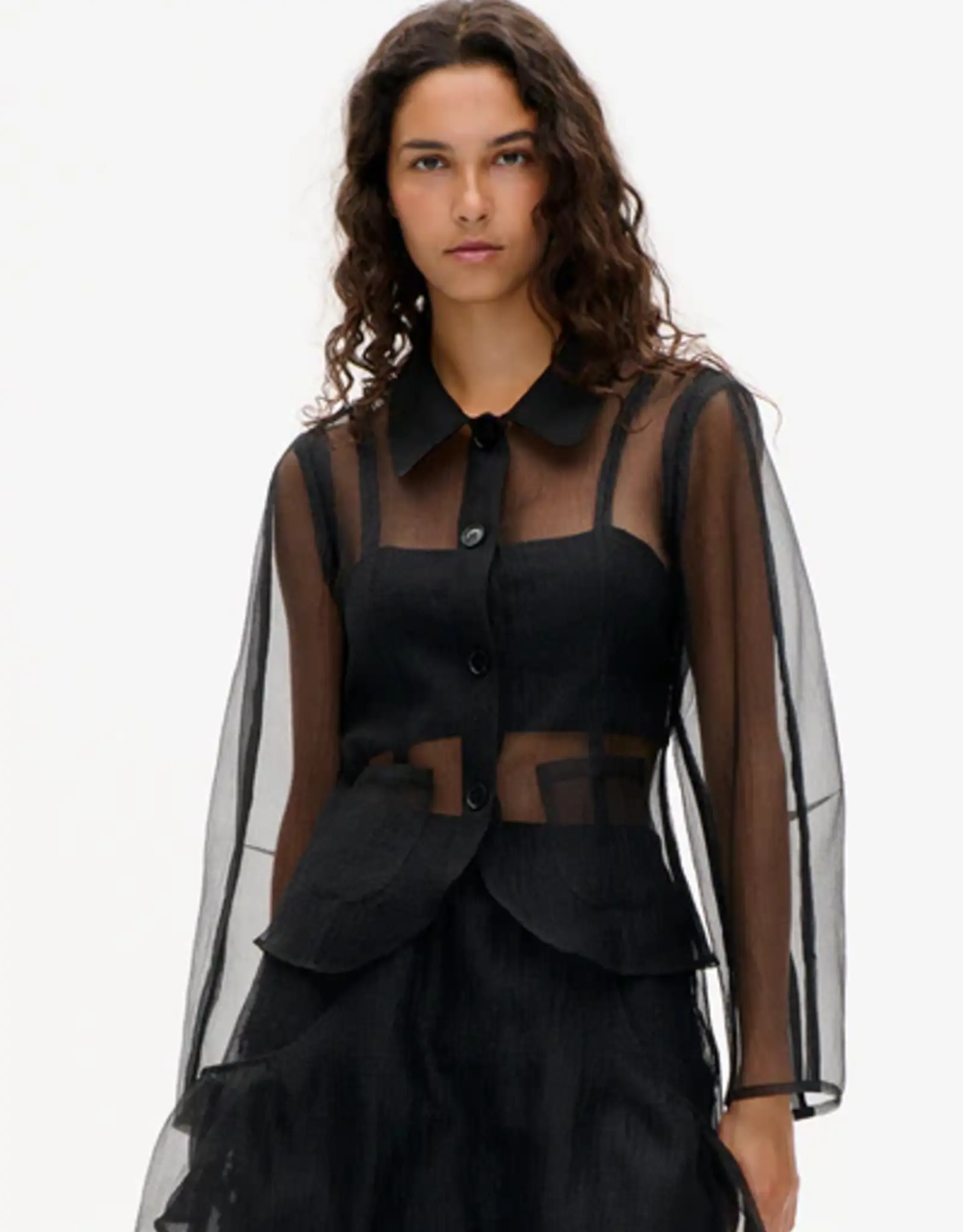 Baum Und Pferdgarten BAUM UN PFERDGARTEN BELOTTIE SHEER VEST - BLACK