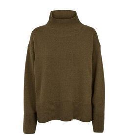 BASIC APPAREL CADY KNIT V NECK - DESERT PALM