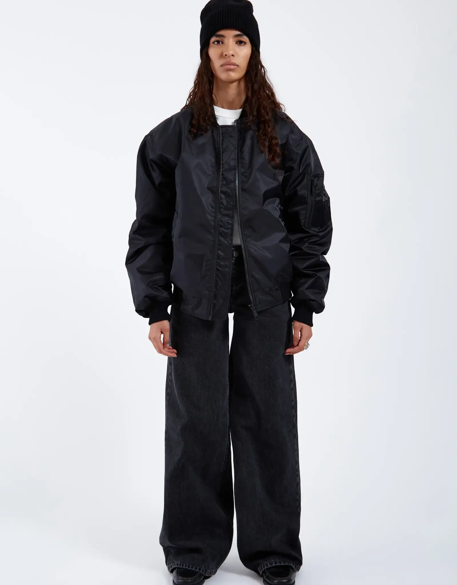 Dr Denim DR DENIM JARVIS BOMBER JACKET - BLACK