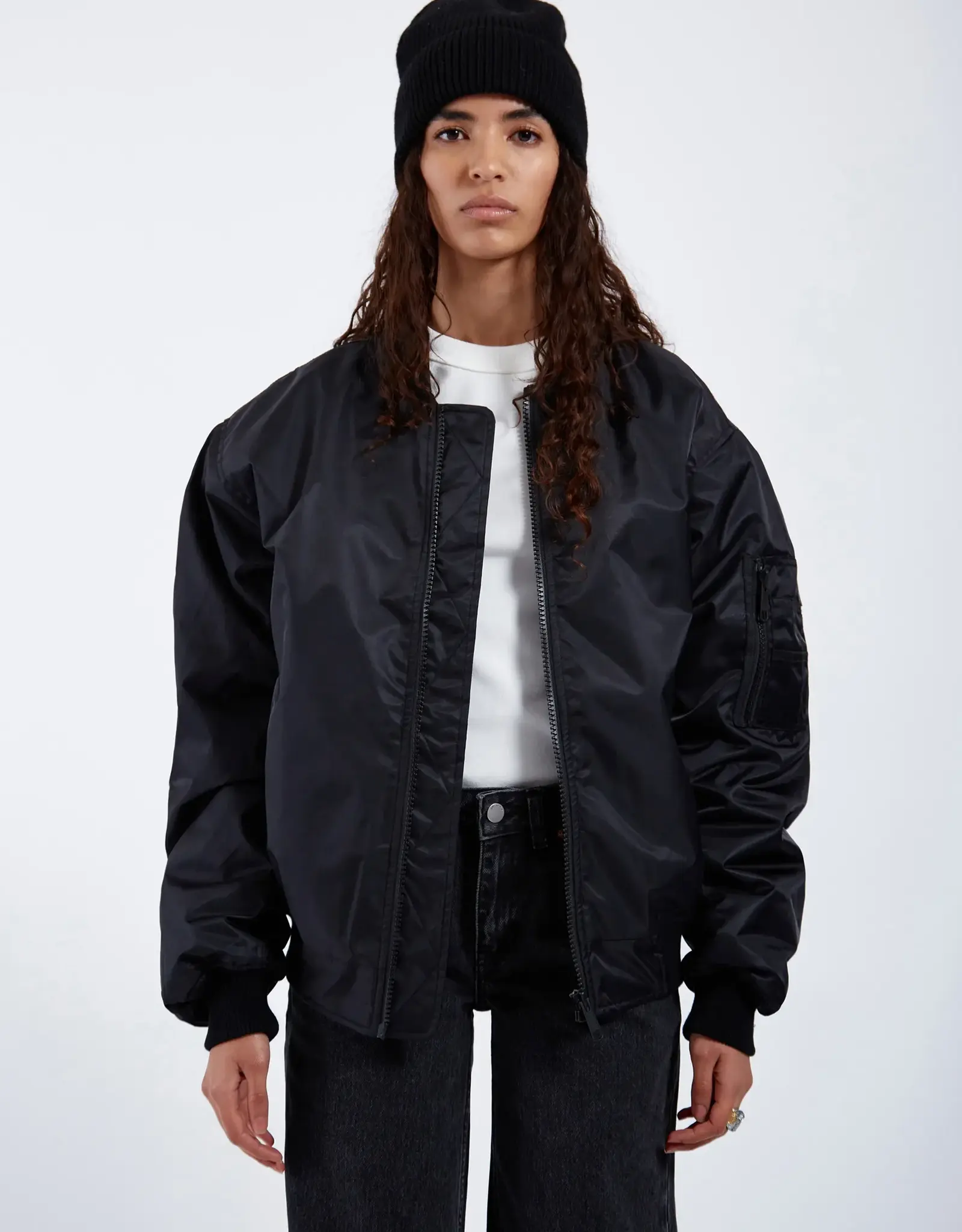 Dr Denim DR DENIM JARVIS BOMBER JACKET - BLACK