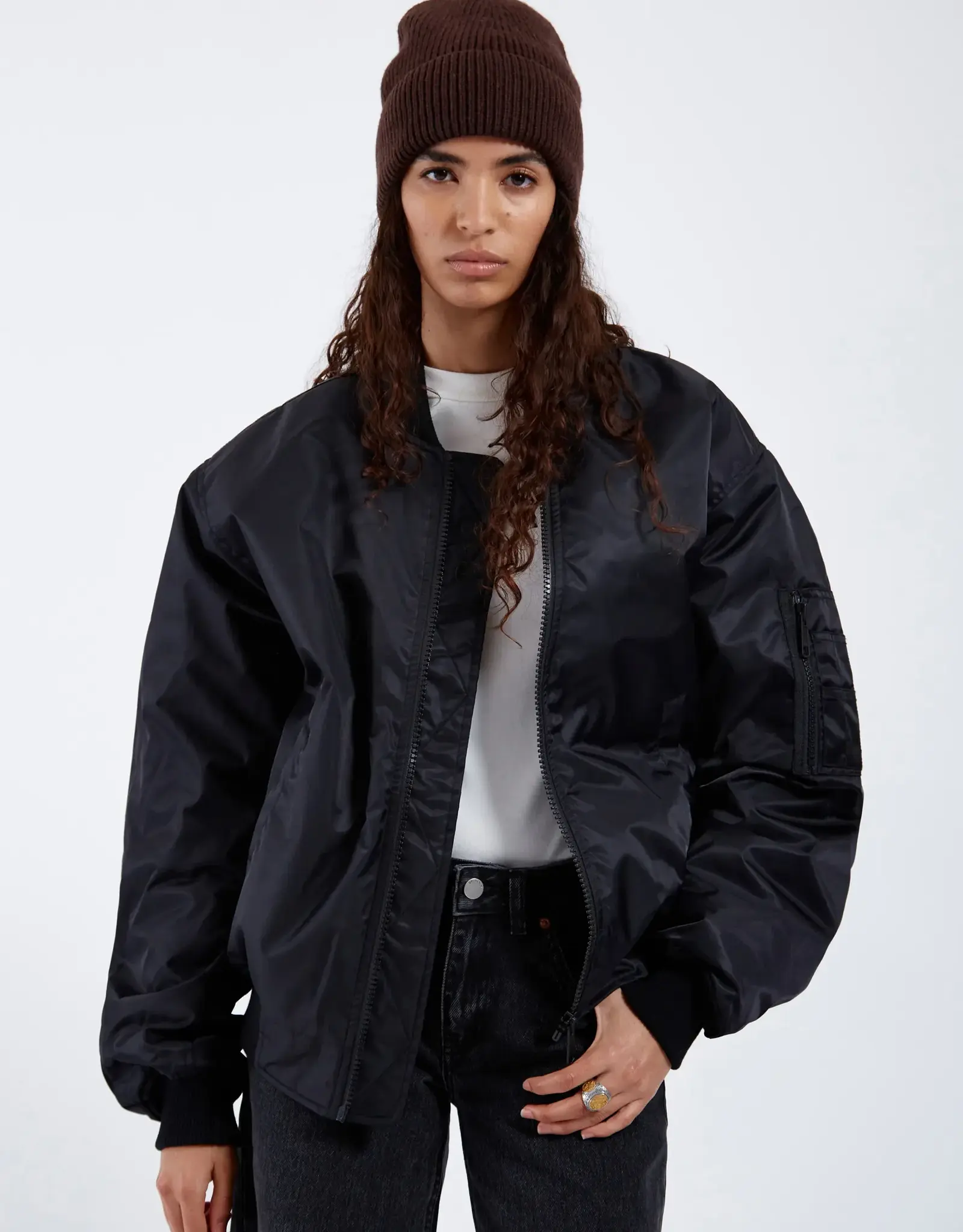 Dr Denim DR DENIM JARVIS BOMBER JACKET - BLACK