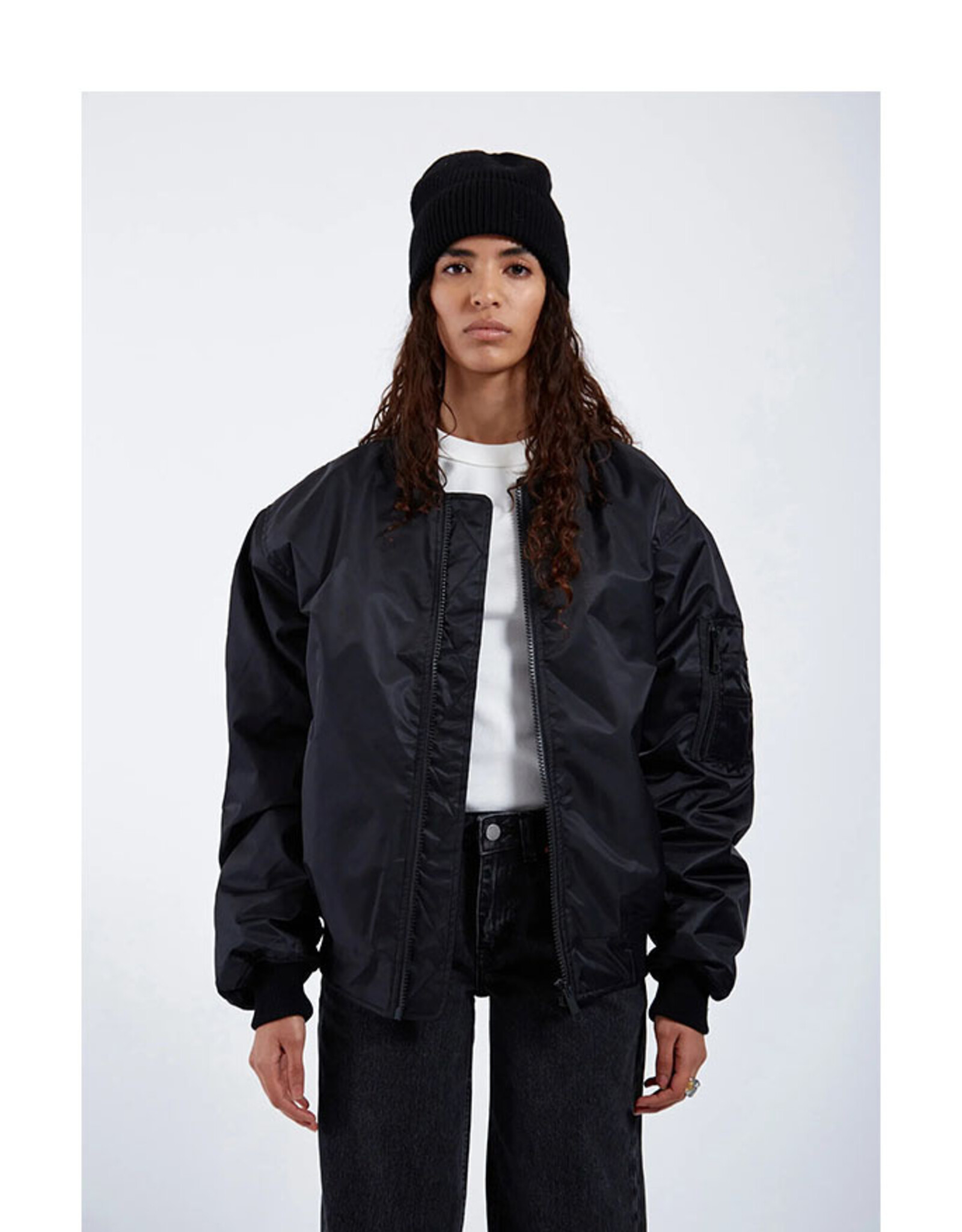 Dr Denim DR DENIM JARVIS BOMBER JACKET - BLACK
