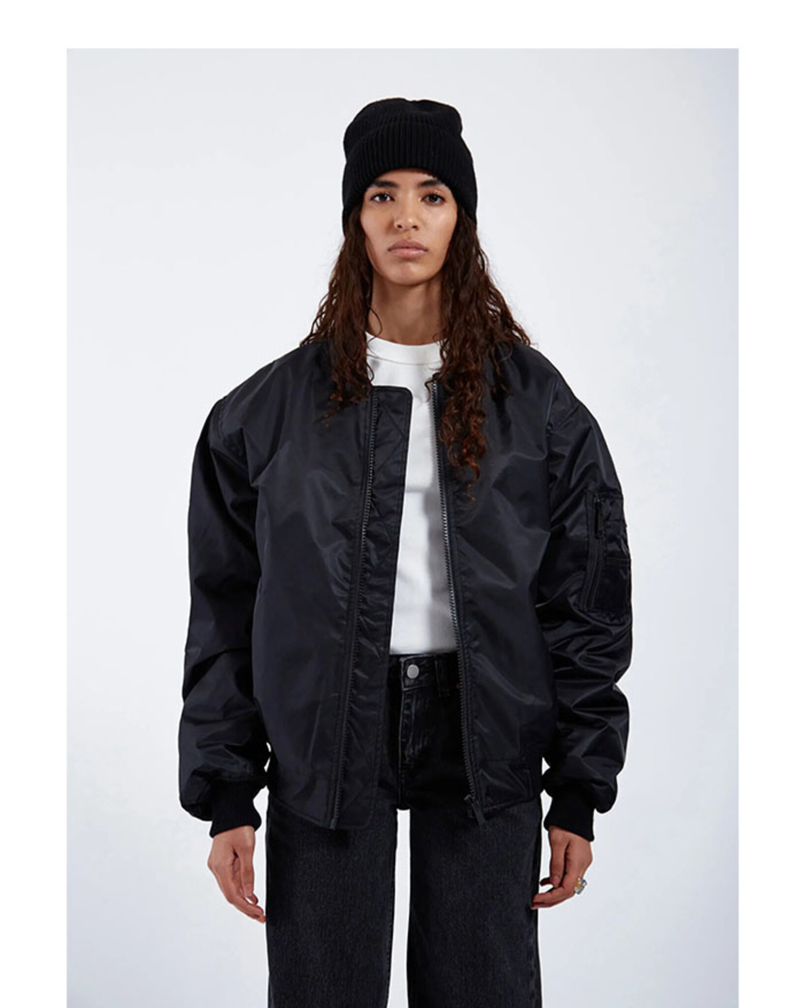 Dr Denim DR DENIM JARVIS BOMBER JACKET - BLACK
