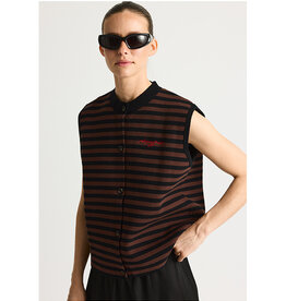 Résumé RÉSUMÉ KODY KNIT VEST - BLACK STRIPE