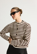 RÉSUMÉ KODY KNIT CARDIGAN - CREME STRIPE