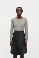 Mads Norgaard MADS NØRGAARD STRIPE TUBA TEE - VANILLA ICE /BLACK