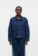 Mads Norgaard MADS NØRGAARD LUKE DENIM JACKET - MID BLUE DENIM
